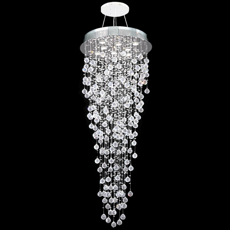 Crystal Rain 8 - Light Pendant, Swarovski Strass