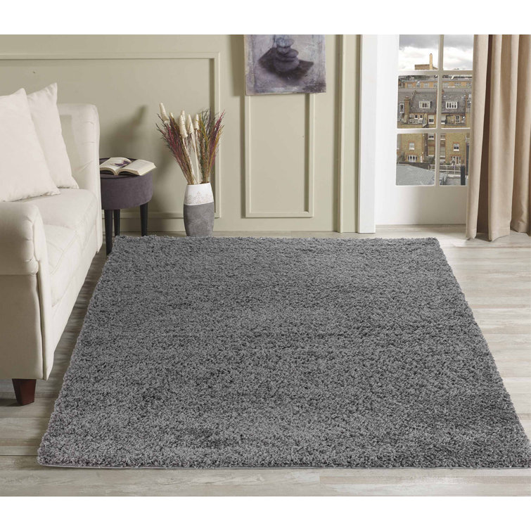 Esterly Solid Colour Shag Area Rug