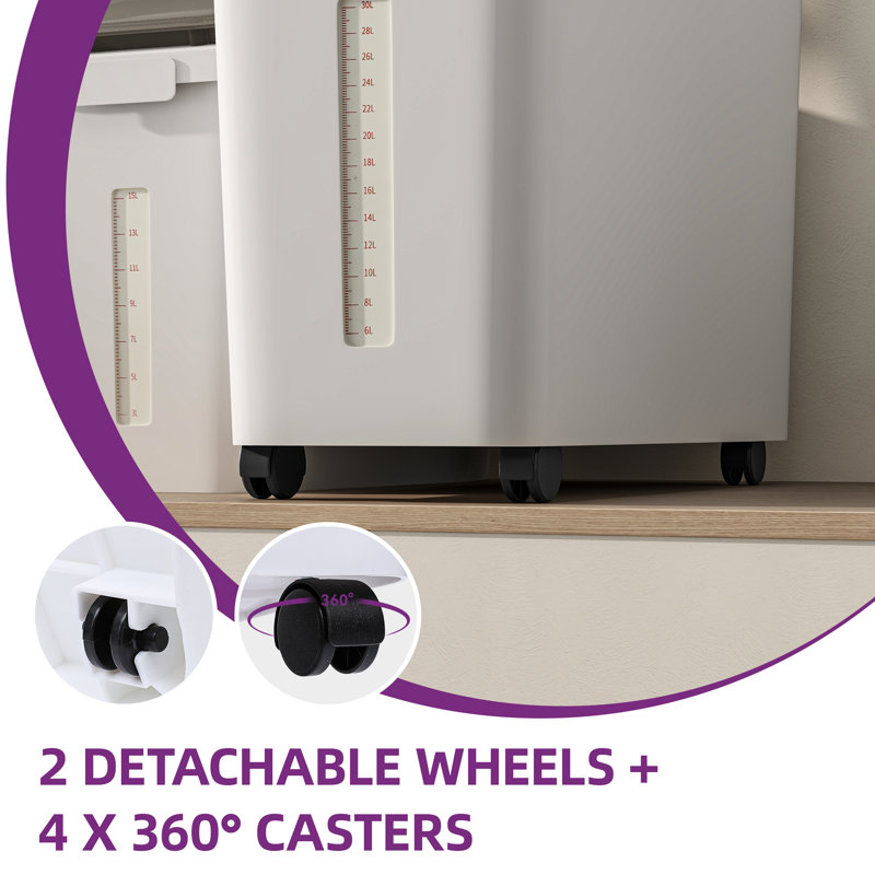 Bacs de rangement pour gros ingrédients Balconera 65L / 117Lbs Commercial 11,4 + 5,8 Gal