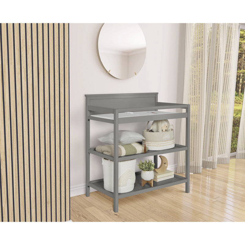 Table à langer universelle avec coussin, Gris acier