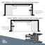 32" x 22.5" Black Padded Cushion Wall Mount Folding Left-Handed Transfer Bench Shower Seat, ADA Compliant