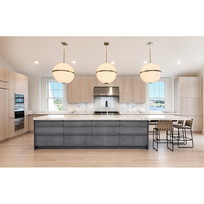 Truax 3 - Light Chandelier, Aged Brass