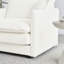Canapé modulaire en chenille blanc avec tissu d'ameublement modulaire et réversible