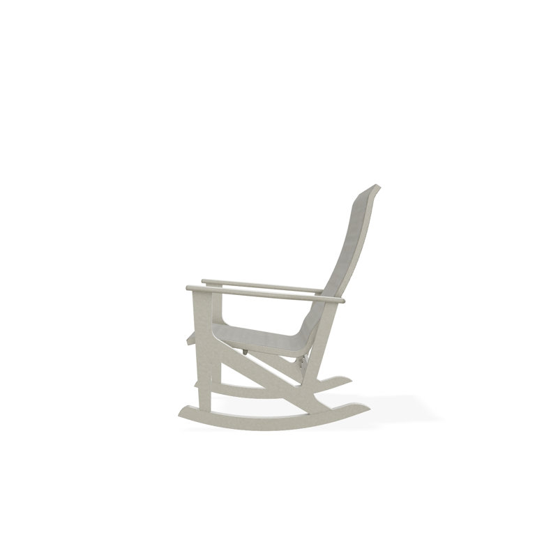 Wexler Polymer Outdoor Lounge Chair, Warm Gray, Deacon