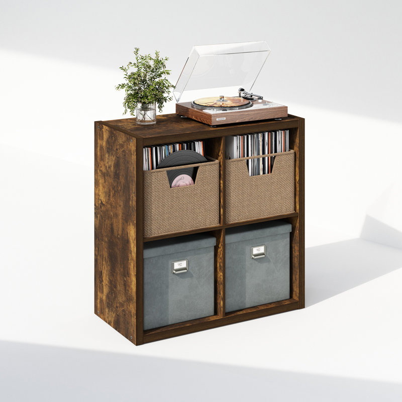 Cubicle 76.2cm H Media Shelves, Amber Pine