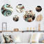 Ensemble de 5 décorations murales Nucleus In White V