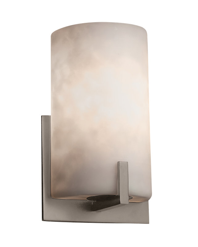 Applique murale 1 lumière Brey, Nickel brossé