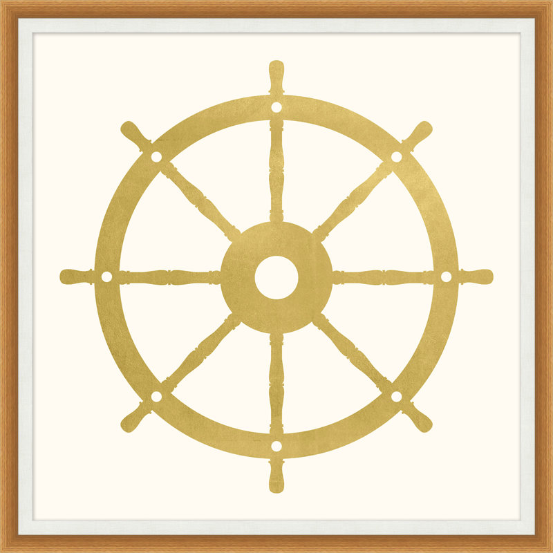 Gold Leaf Wheel Painting