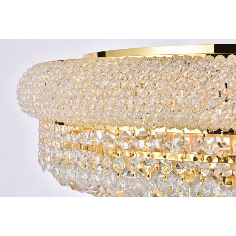 Plafonnier encastré 24 po 12 lumières Ston Easton, Doré