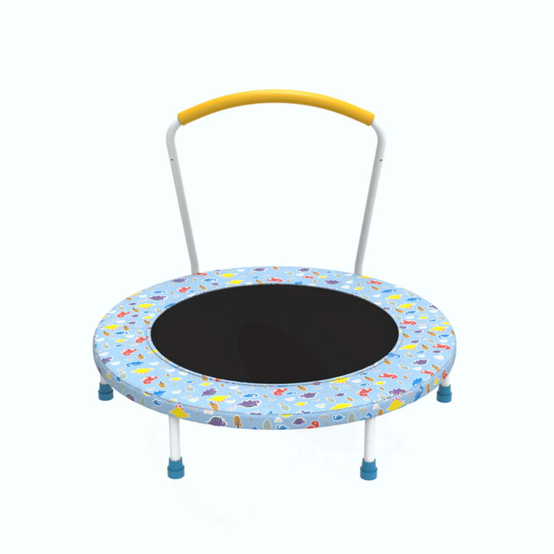 Mini trampoline d'intérieur pour enfants de 1 à 6 ans avec poignée extérieure pour enfants