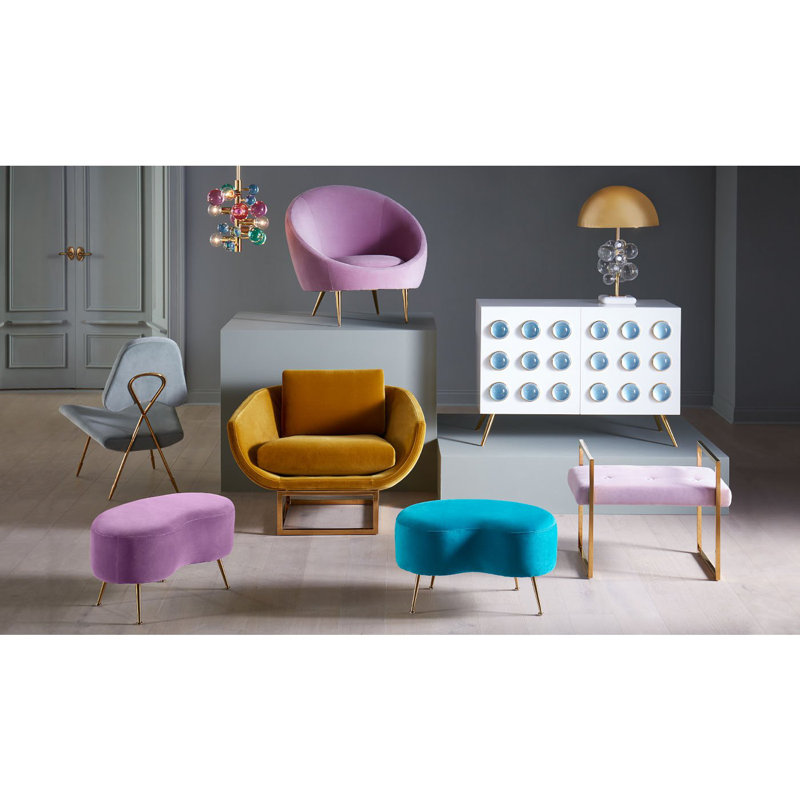 Maxime Lounge Chair, Lido Celadon Velvet