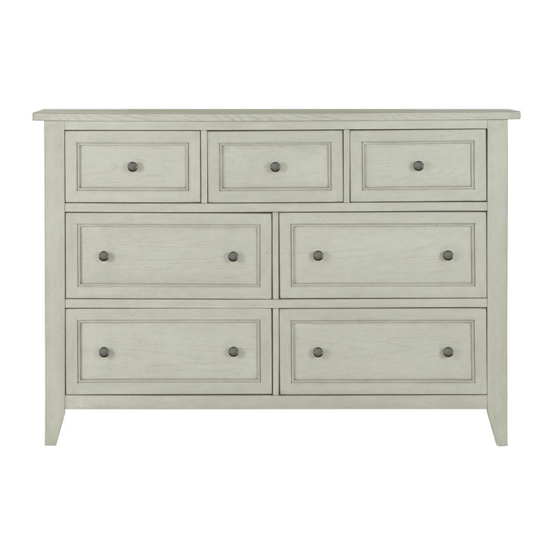 Aubrieanna 61'' W 7 - Drawer Dresser, Weathered White
