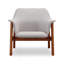 Fauteuil d'appoint en lin Miller-191824001