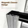 44 to 48 in. W X 72 in. H Single Sliding Semi-Frameless Shower Door with 1/4 in. (6mm) Clear Tempered Glass