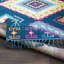 Tapis bleu Alcantara-676561389