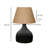 Elegant Scandinavian Table Lamp, Cream Color, 11.0 x 5.5 inches | 100% Metal Construction, 30.0 inches Tall | Jute Cap (8.7 x 5.5 inches) | 1 x E27 Socket (Max 40W), Perfect for Modern Home Decor & Ambient Lighting