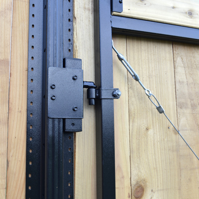 Adjust-A-Gate Original Wide Width Full-Frame Gate Kit, 4 ft. H x 5 ft. - 8 ft. W, Black