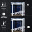 Armoire à miroir encastrée ou à surface 30 po H avec désembueur et tablettes réglables H-1309786878-1309786625