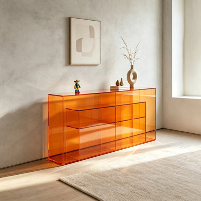 Console Vibrant Orange en acrylique