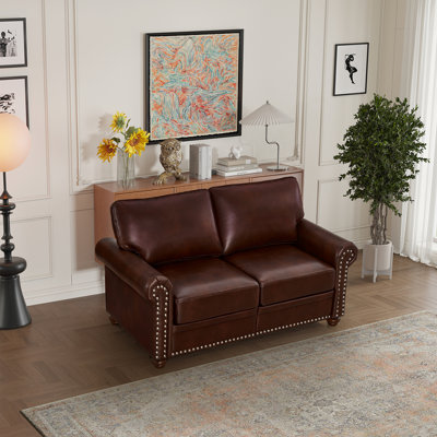 Living Room Sofa Loveseat Faux Leather