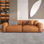 Canapé modulaire orange en cuir véritable-1038754668-1038754669-1038754580