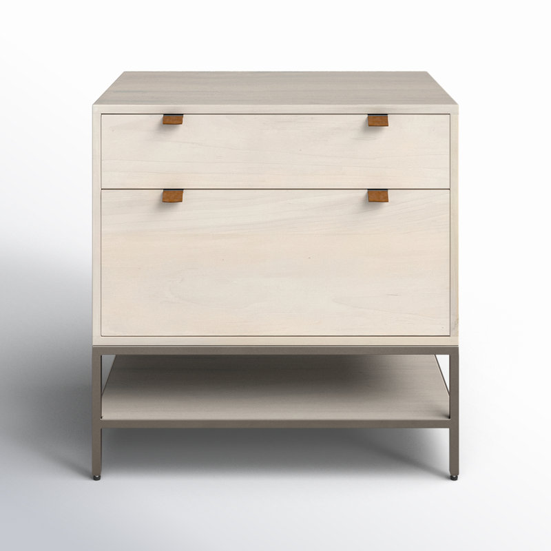 Loki 30'' Wide 2 -Drawer Solid Wood File Cabinet, Dove Poplar