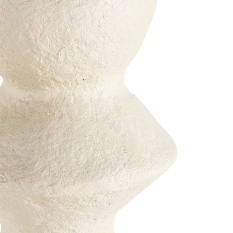 Oversized Paper Mache Tan Vase H 41"