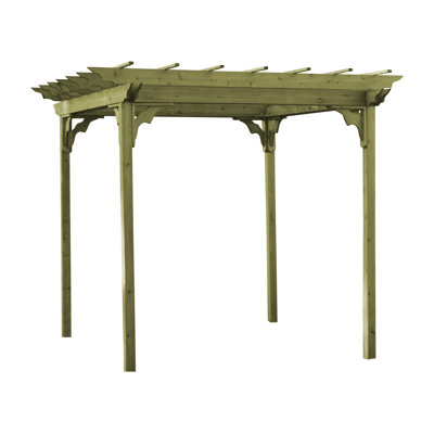 Cèdre rouge de l'Ouest L 8 pi. Pergola en bois massif