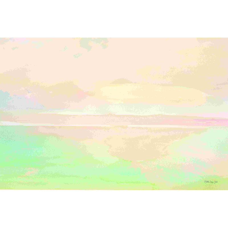 Peaceful Shore 2, H 8 po x l 12 po, Non, Toile tendue