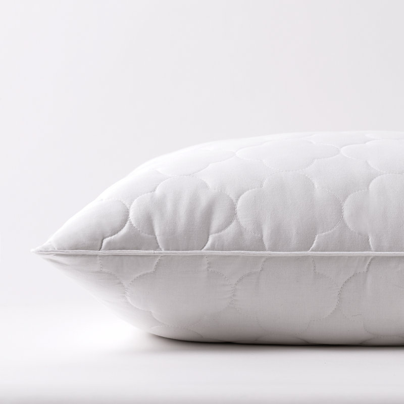 Oreiller de soutien moyen en duvet matelassé Lampkins Billowy Clouds, Très grand
