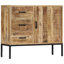 Buffet en bois de manguier massif 34,6 po x 11,8 po x 28 po Arcadia-927317199