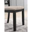 Ensemble de table de salle à manger, table de salle à manger en épingle à cheveux avec chaises à dossier croisé, noir riche