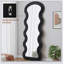 Miroir de plancher en flanelle pleine longueur pour la chambre à coucher et le salon, suspendu ou incliné, noir-1230224181-1230224183