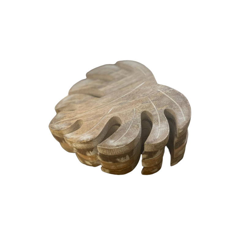 Wood 4 Piece Trivet Set