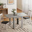 Extendable Dining Table with Steel Base