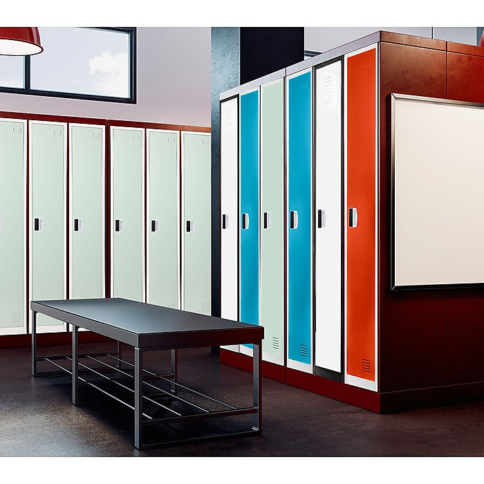 Misty Green Steel Single Tier Storage Locker with Adjustable Shelving