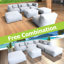 Ensemble de conversation modulaire 7 pièces Kartis-65959419