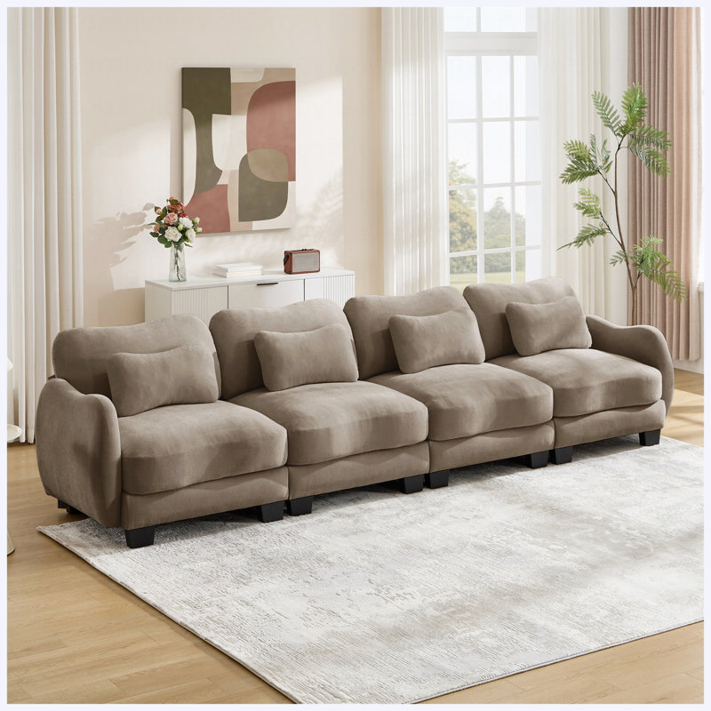 Canapé modulaire surdimensionné 4 places Coffee Chenille