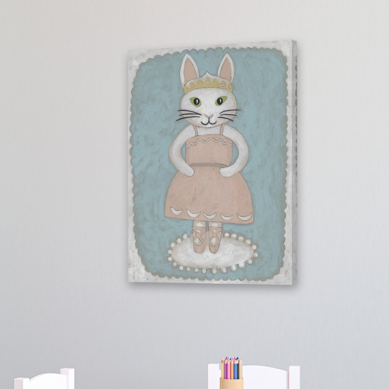 'Ballerina Animal II' Print on Wrapped Canvas, 45" H x 30" W x 1.5" D