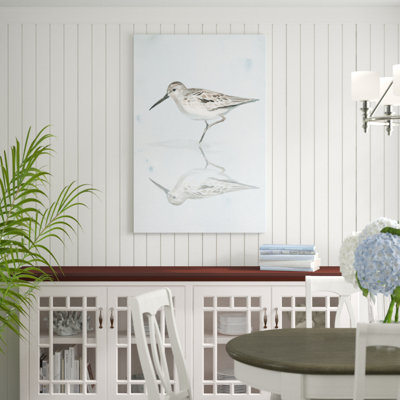 «Sandpiper Reflections II», peinture sur toile