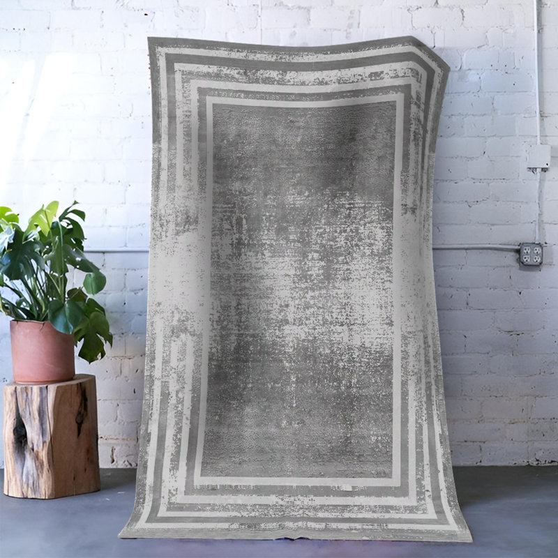Tapis intérieur / extérieur Vivyan, Tapis de couloir 3 pi 4 po x 8 pi 3 po