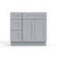 Armoire combinée avec meuble-lavabo gris Shaker 1800cabinets-137829261-137829260
