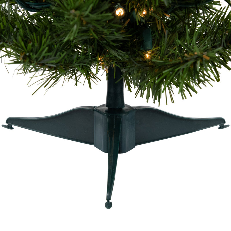 18" Pre-Lit Medium Canadian Pine Artificial Christmas Tree - Clear Lights