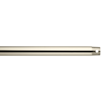 12" Polished Nickel Ceiling Fan Downrod