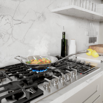 500 Series 36" Gas Cooktop, 5 Burner in Stainless Steel