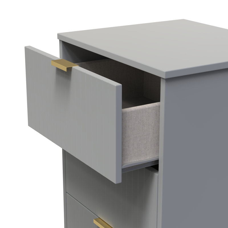 Barriner Bedside Table, Dusk Grey