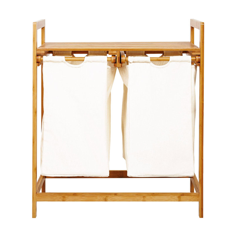 Laundry Sorter with Handles, White