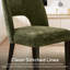 Chaise de salle à manger rembourrée sans accoudoirs avec dossier haut (ensemble de 6)-1991556925