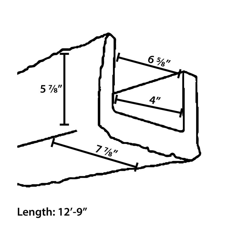 Medium Oak 13' Faux Wood Beam