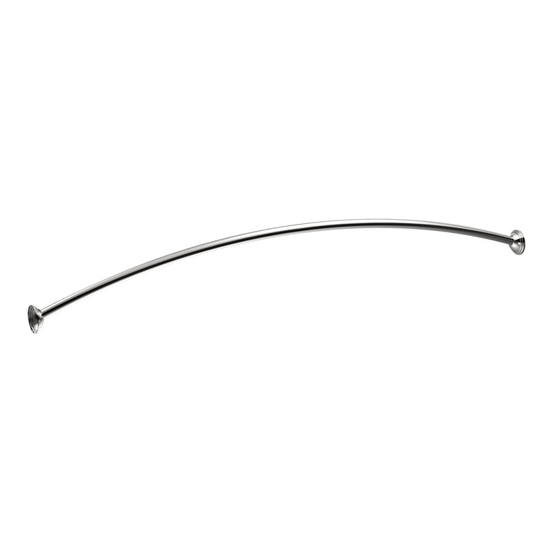 Tringle courbée de rideau de douche ajustable 72 po Moen®, Nickel brossé